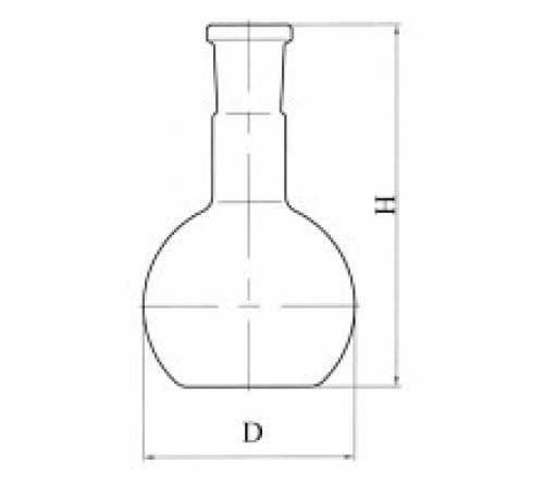 Колба плоскодонная П-1-500-29/32 со шлифом