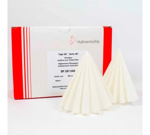 Кизельгуровые фильтры Hahnemühle 287, складчатые, Ø 150 мм Кизельгуровые фильтры Hahnemühle 287, складчатые, Ø 150 мм